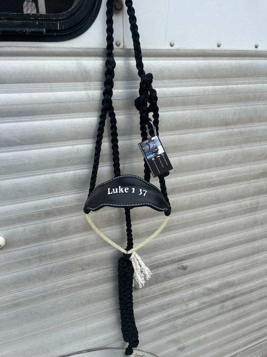 Ready to Ship Bronc x Rope Noseband Bible verse halter