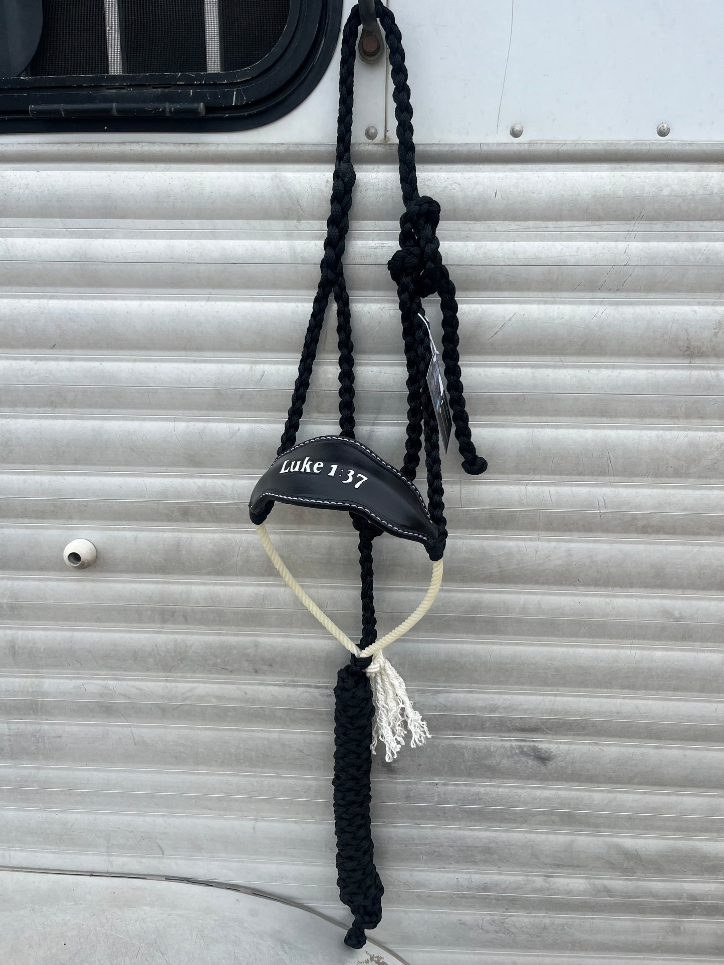 Ready to Ship Bronc x Rope Noseband Bible verse halter