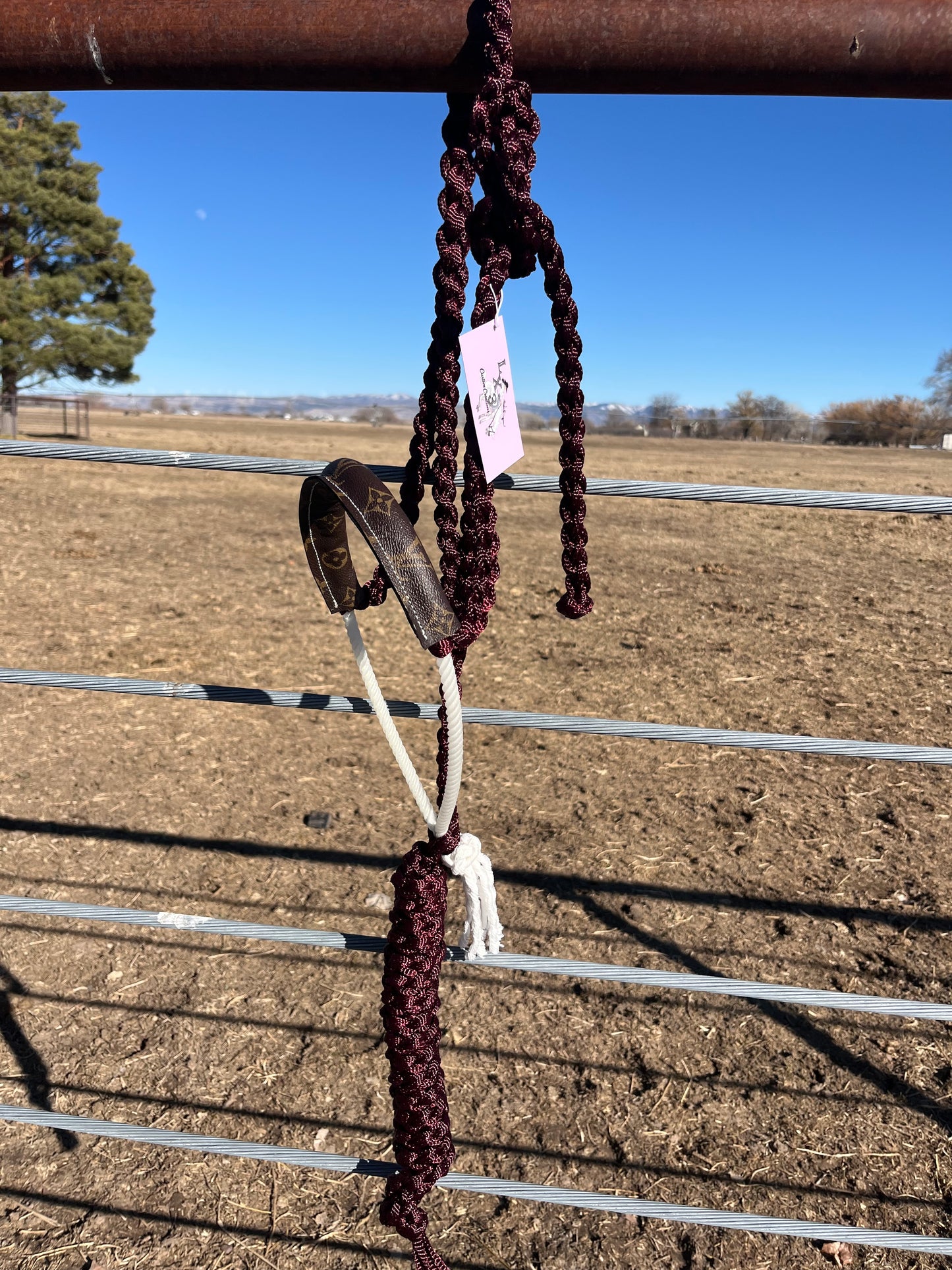 Custom LV Rope Noseband Halter