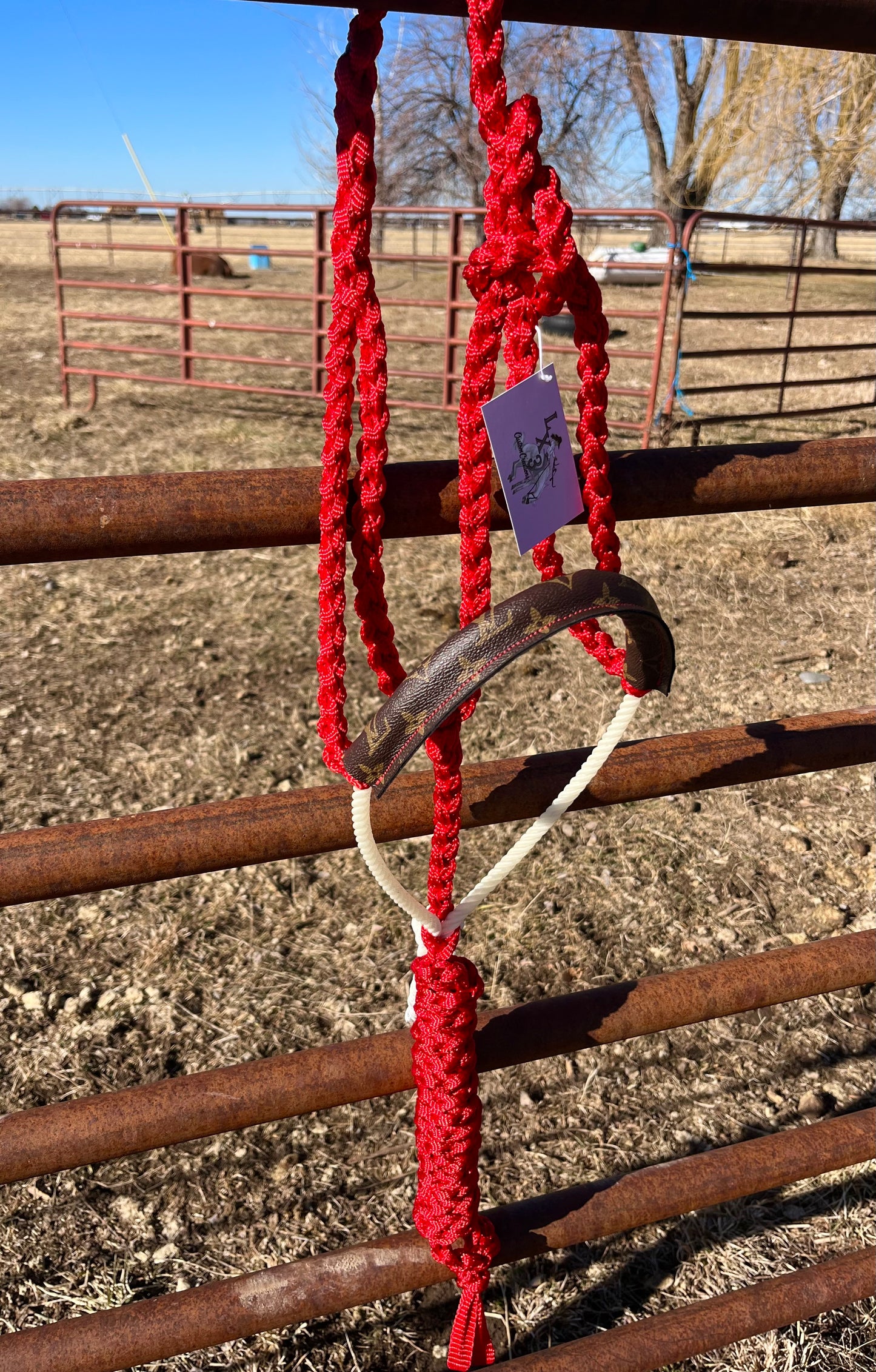 Custom LV Rope Noseband Halter